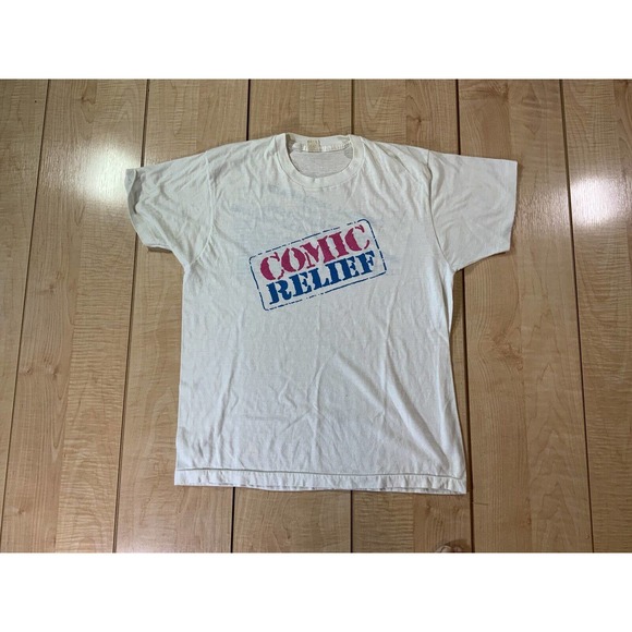 Vintage Comic Relief T Shirt XL Authentic Year One l Show 1986 - Picture 4 of 7
